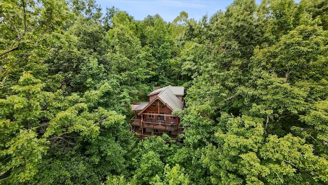 945 Scenic Trl, Gatlinburg, TN 37738 - aerial view of property and surrounding area featuring a forest