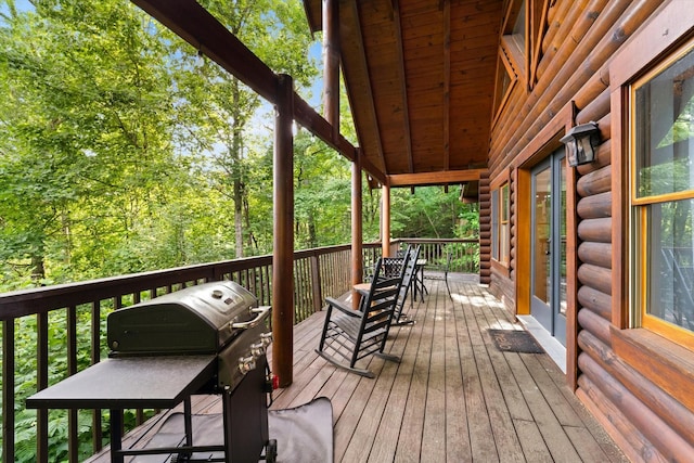 945 Scenic Trl, Gatlinburg, TN 37738 - view of wooden deck