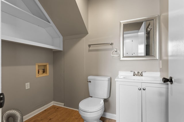 309 Shawnee Dr, Columbia, TN 38401 - half bath featuring vanity and wood finished floors