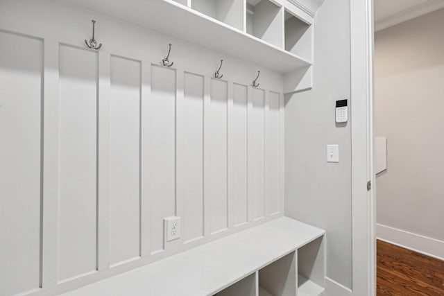 1605 Stokes Ln Unit A, Nashville, TN 37215 - mudroom featuring dark wood-style floors and baseboards