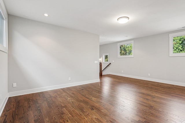1605 Stokes Ln Unit A, Nashville, TN 37215 - empty room with dark wood-style flooring and recessed lighting