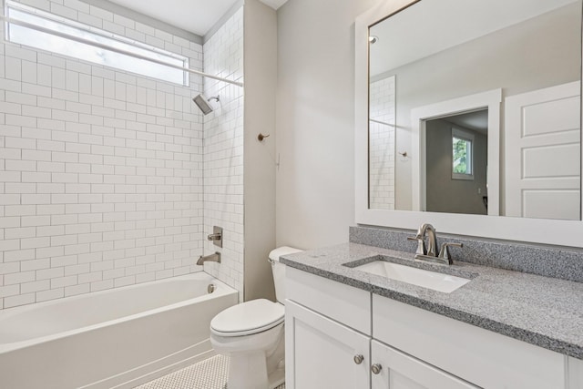 1605 Stokes Ln Unit A, Nashville, TN 37215 - full bathroom with vanity, washtub / shower combination, and tile patterned flooring