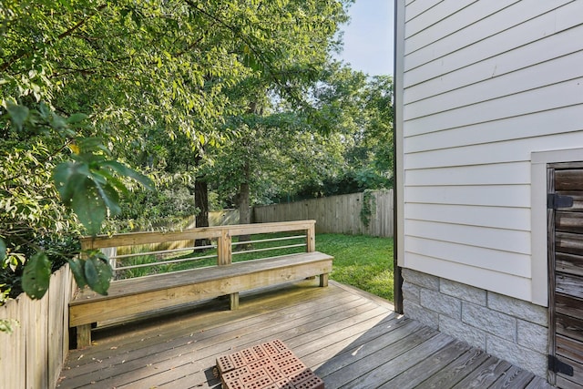 1605 Stokes Ln Unit A, Nashville, TN 37215 - wooden terrace with a fenced backyard