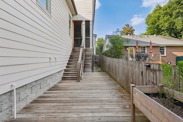1605 Stokes Ln Unit A, Nashville, TN 37215 - deck featuring stairway