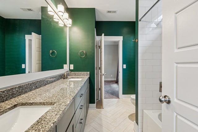 1605 Stokes Ln Unit A, Nashville, TN 37215 - full bath with double vanity and a chandelier