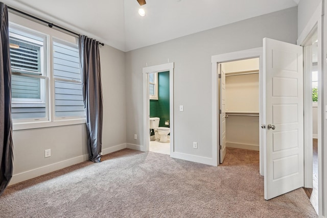 1605 Stokes Ln Unit A, Nashville, TN 37215 - unfurnished bedroom with a spacious closet, carpet flooring, ensuite bathroom, and a closet