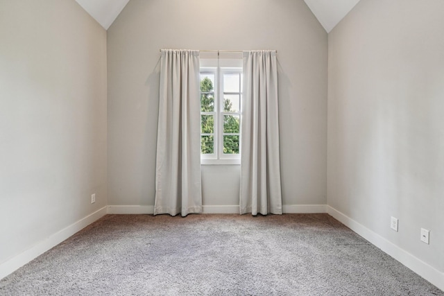 1605 Stokes Ln Unit A, Nashville, TN 37215 - carpeted empty room featuring lofted ceiling and baseboards