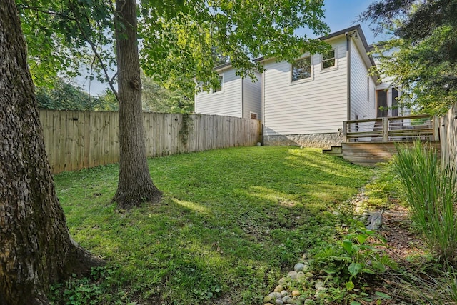 1605 Stokes Ln Unit A, Nashville, TN 37215 - fenced backyard featuring a deck