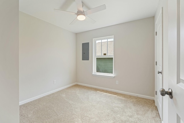 3136 Lauren Evelyn Way, Nashville, TN 37207 - carpeted spare room featuring electric panel and ceiling fan