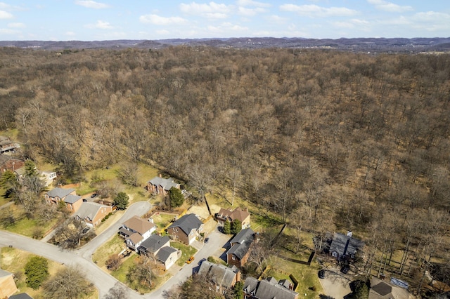 405 Wexford Ct, Franklin, TN 37069 - aerial overview of property's location featuring a heavily wooded area and nearby suburban area