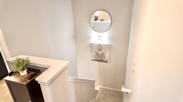 4289 Grapevine Loop, Smyrna, TN 37167 - staircase featuring carpet floors and baseboards