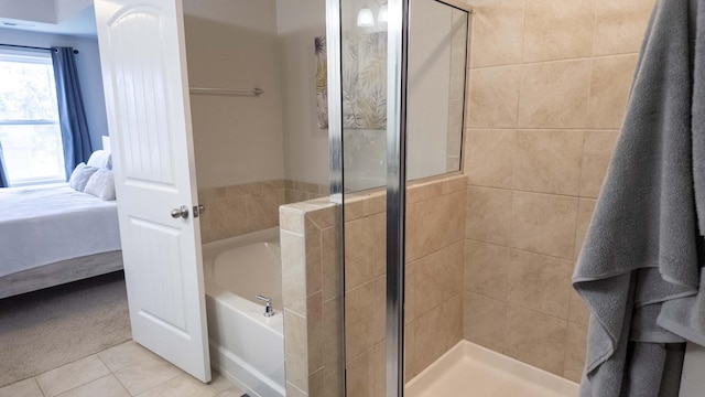 4289 Grapevine Loop, Smyrna, TN 37167 - bathroom featuring ensuite bathroom, a bath, a stall shower, and tile patterned floors