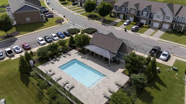 4289 Grapevine Loop, Smyrna, TN 37167 - aerial perspective of suburban area featuring a pool