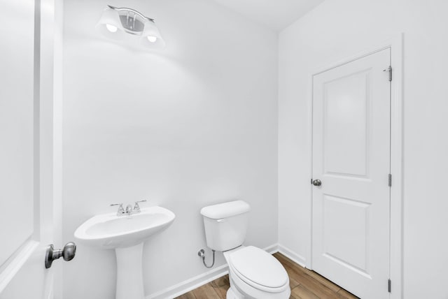 1234 English Oak Dr, Clarksville, TN 37043 - bathroom with toilet and wood finished floors