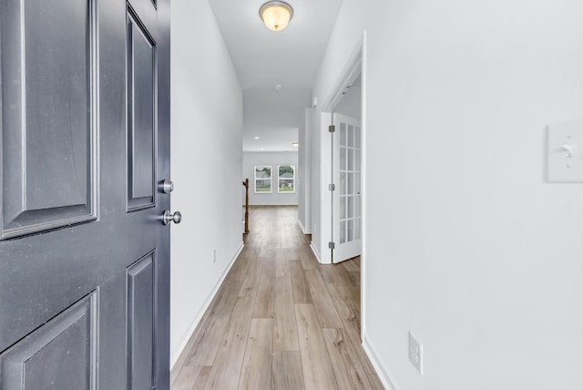 1234 English Oak Dr, Clarksville, TN 37043 - corridor with baseboards and light wood-type flooring