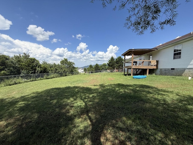 191 Lookout Cir, Trenton, GA 30752 - view of yard featuring a deck