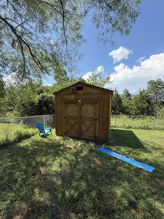 191 Lookout Cir, Trenton, GA 30752 - view of shed featuring a fenced backyard
