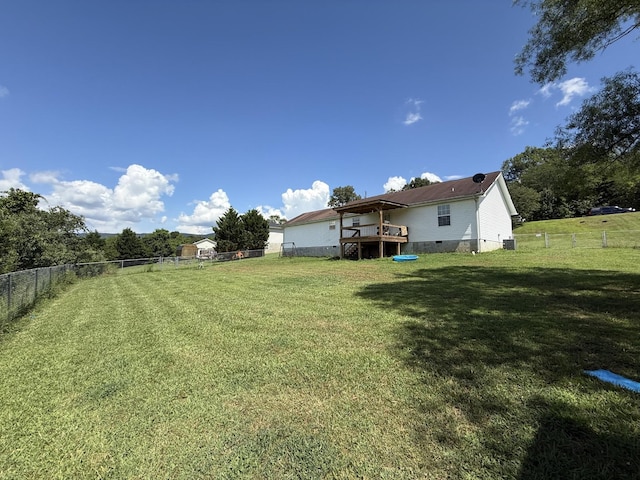 191 Lookout Cir, Trenton, GA 30752 - fenced backyard featuring a deck