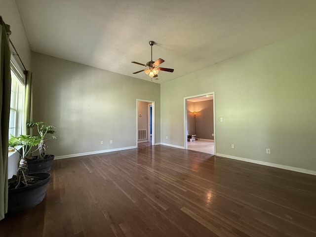 191 Lookout Cir, Trenton, GA 30752 - spare room with wood finished floors and a ceiling fan