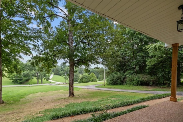 1122 Ridgecrest Dr, Dickson, TN 37055 - view of home's community featuring a yard and view of wooded area