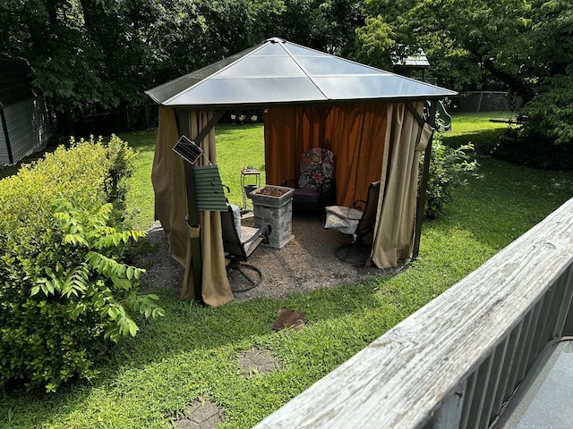 123 Coffman Dr, Fort Oglethorpe, GA 30742 - view of yard with a gazebo