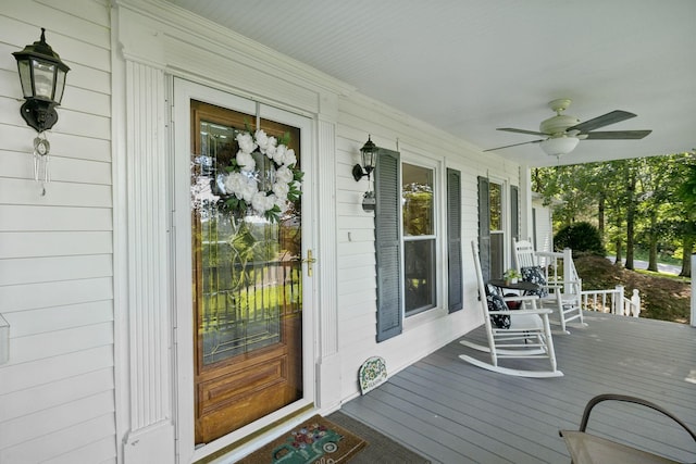1201 Natchez Rd, Franklin, TN 37069 - porch featuring ceiling fan