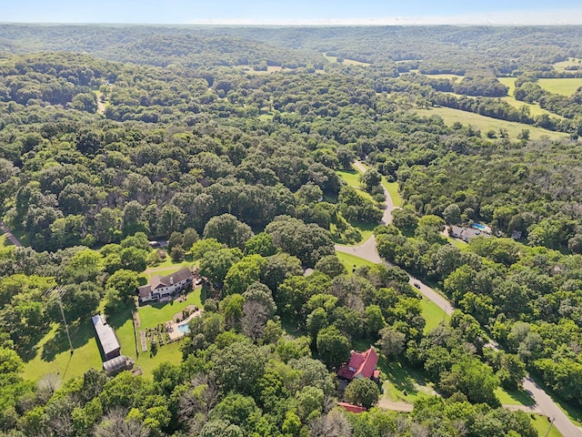 1201 Natchez Rd, Franklin, TN 37069 - drone / aerial view of a heavily wooded area