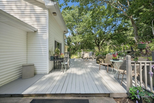 1201 Natchez Rd, Franklin, TN 37069 - wooden terrace featuring outdoor dining area