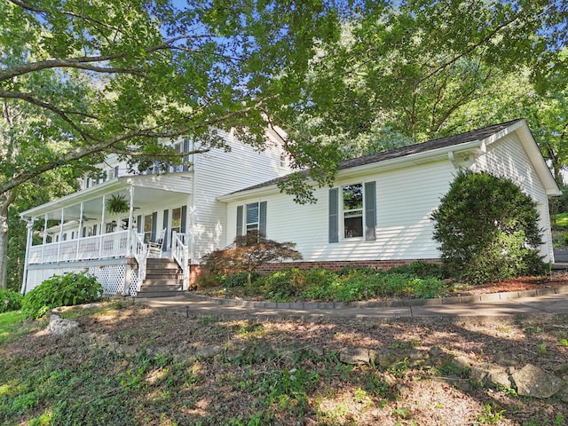 1201 Natchez Rd, Franklin, TN 37069 - view of front of house with a porch and stairs