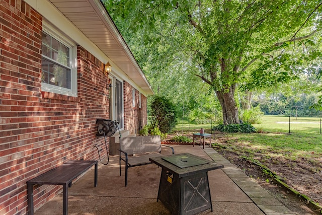 1150 Mattox Town Rd, Lawrenceburg, TN 38464 - view of patio / terrace featuring view of scattered trees