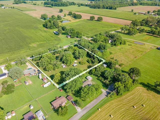 1150 Mattox Town Rd, Lawrenceburg, TN 38464 - overview of rural landscape with property parcel outlined and farmland