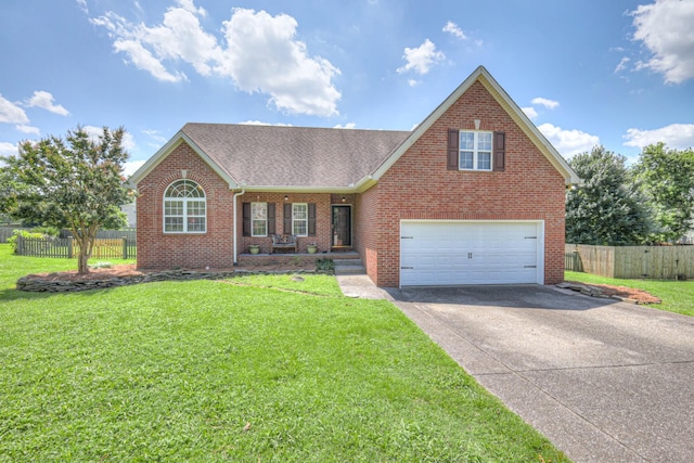3307 Milton Ct, Thompsons Station, TN 37179 - traditional-style house with brick siding, a shingled roof, driveway, and a garage