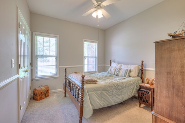 3307 Milton Ct, Thompsons Station, TN 37179 - carpeted bedroom with a ceiling fan and baseboards