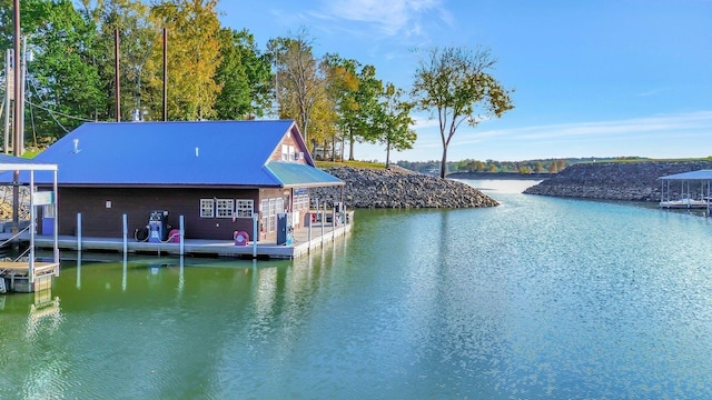29 Bradley Ln, Bath Springs, TN 38311 - dock featuring a water view