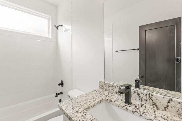 1111 W End Ave N, Lewisburg, TN 37091 - bathroom with vanity and washtub / shower combination