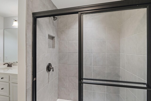 2039 Friendship Dr, Spring Hill, TN 37174 - bathroom featuring a stall shower and vanity