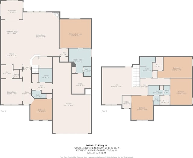 2039 Friendship Dr, Spring Hill, TN 37174 - view of floor plan / room layout