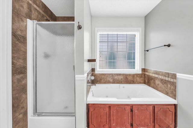 720 Superior Ln, Clarksville, TN 37043 - bathroom with a shower stall and a jetted tub