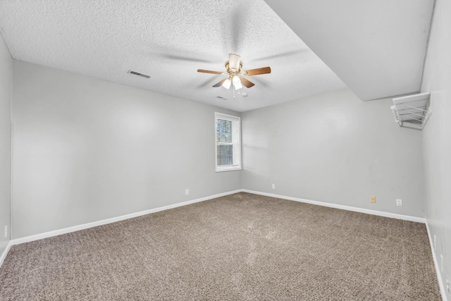 720 Superior Ln, Clarksville, TN 37043 - carpeted empty room featuring a ceiling fan and a textured ceiling