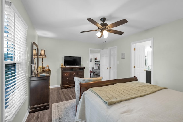 706 Running Deer Dr, Columbia, TN 38401 - bedroom featuring wood finished floors and ceiling fan