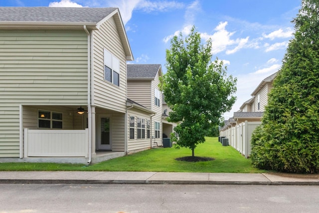 4114 Giacomo Dr, Murfreesboro, TN 37128 - view of property exterior with roof with shingles and a central air condition unit