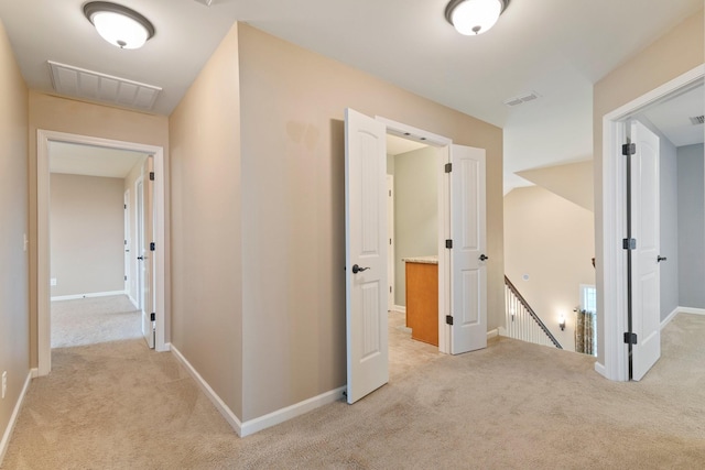 5010 Moretto Ct, Spring Hill, TN 37174 - hall featuring light carpet and an upstairs landing