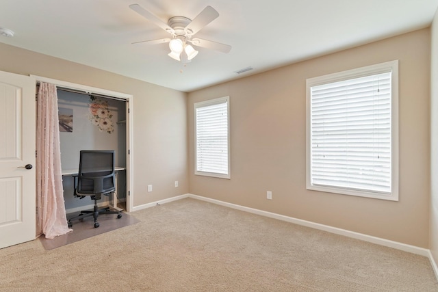 5010 Moretto Ct, Spring Hill, TN 37174 - carpeted bedroom featuring ceiling fan, a closet, and a desk