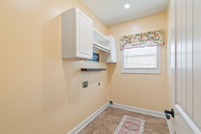 5010 Moretto Ct, Spring Hill, TN 37174 - laundry room with electric dryer hookup, washer hookup, and cabinet space