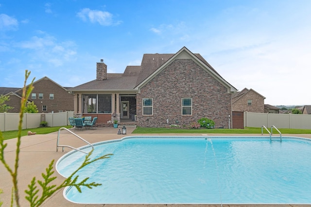 5010 Moretto Ct, Spring Hill, TN 37174 - view of swimming pool with a patio and a fenced backyard
