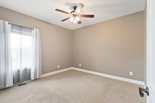 5010 Moretto Ct, Spring Hill, TN 37174 - carpeted spare room featuring ceiling fan and baseboards