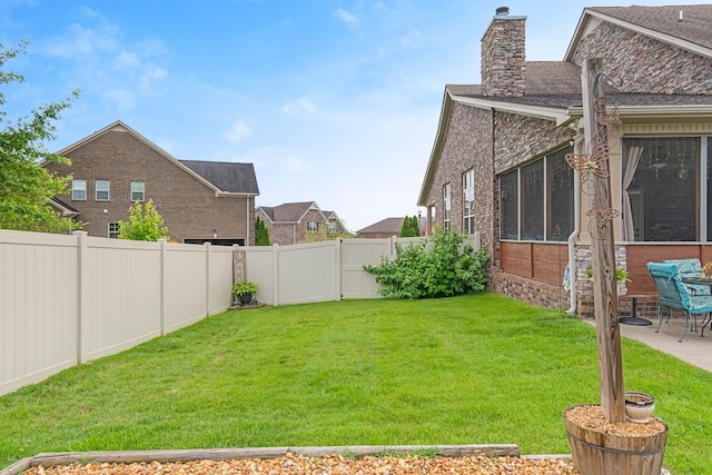 5010 Moretto Ct, Spring Hill, TN 37174 - fenced backyard with a patio area and a sunroom