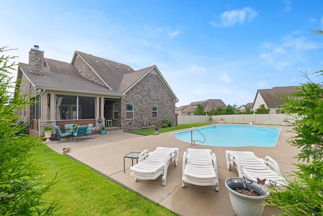 5010 Moretto Ct, Spring Hill, TN 37174 - view of swimming pool with a patio area