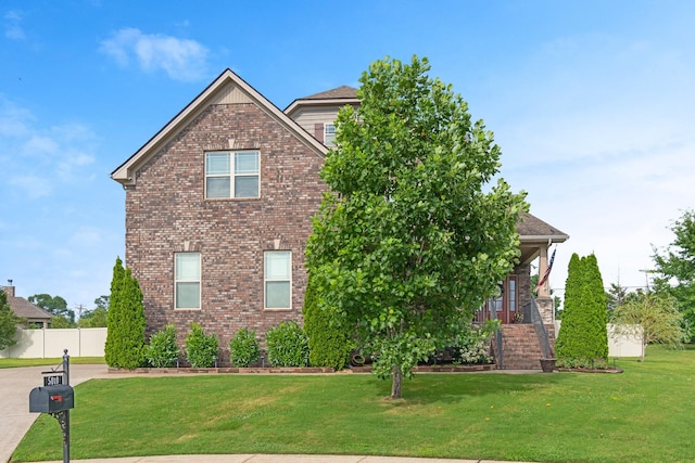 5010 Moretto Ct, Spring Hill, TN 37174 - view of front of home with brick siding and stairs