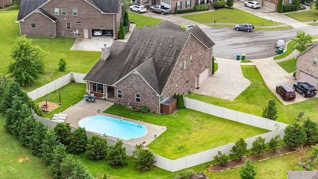 5010 Moretto Ct, Spring Hill, TN 37174 - view from above of property featuring a pool area
